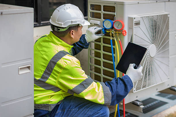 Professional Hvac technician working in Fishers Hill, VA